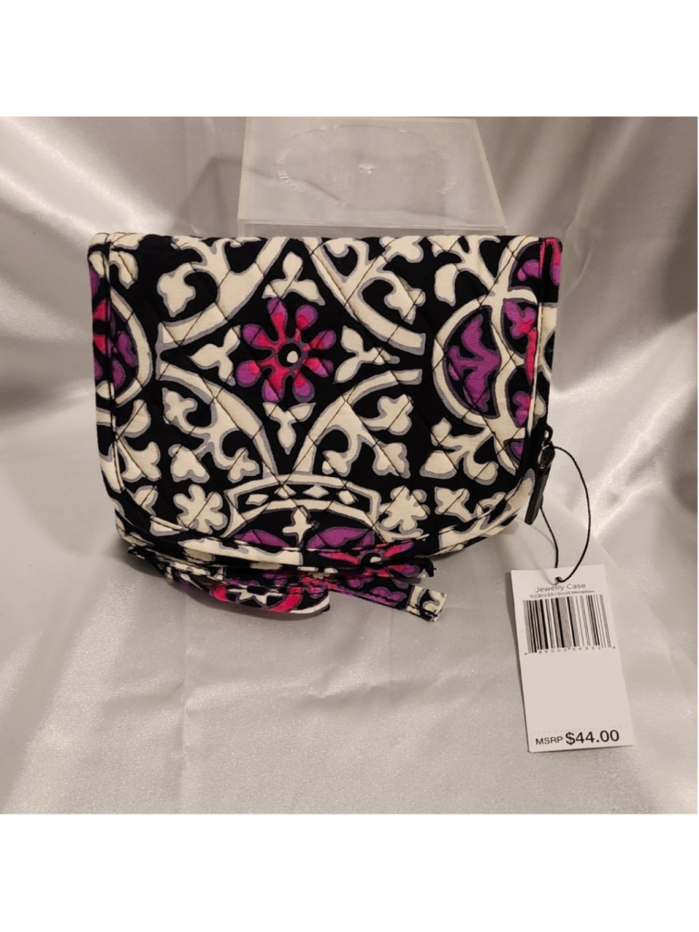 Vera Bradley Jewelry Case NEW with Tags in Black Purple Floral